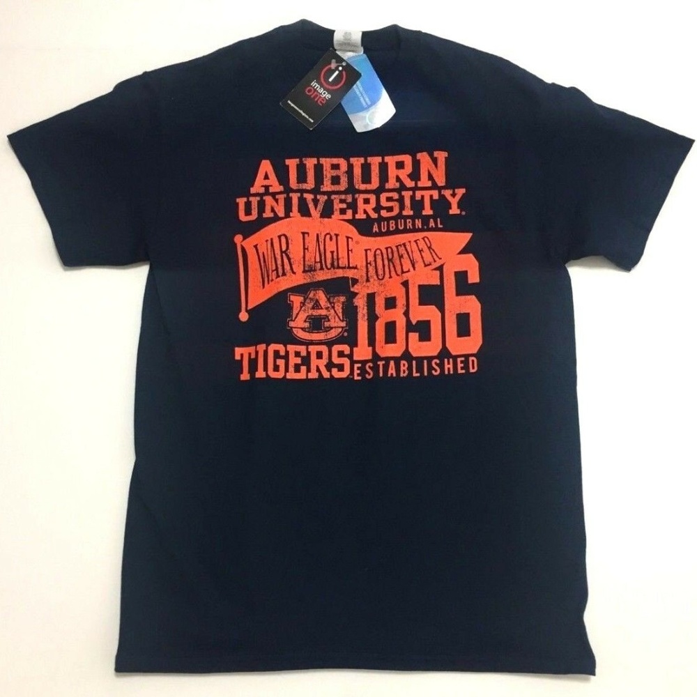 Auburn Tigers T-Shirt Navy War Eagle Forever 1856